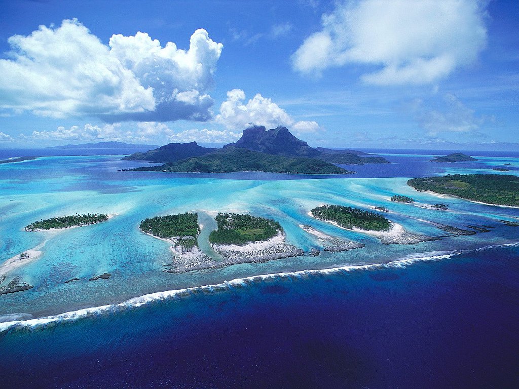 Reefs of Bora Bora, French Polynesia